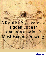 A London-based dentist spotted a ''hidden in plain sight''' third shape within Leonardo da Vinci's famous Vitruvian Man drawing. The 1490 illustration was originally created to demonstrate a principle theorized by the Roman architect Vitruvius, that the human body could proportionally fit within both a circle and a square. The dentist noticed that a third shape in the drawing, a triangle between the figure's legs, was reminiscent of a dental principle known as Bonwill's triangle.
